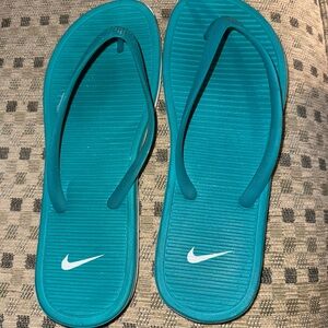 Nike Aqua Blue Flip Flops